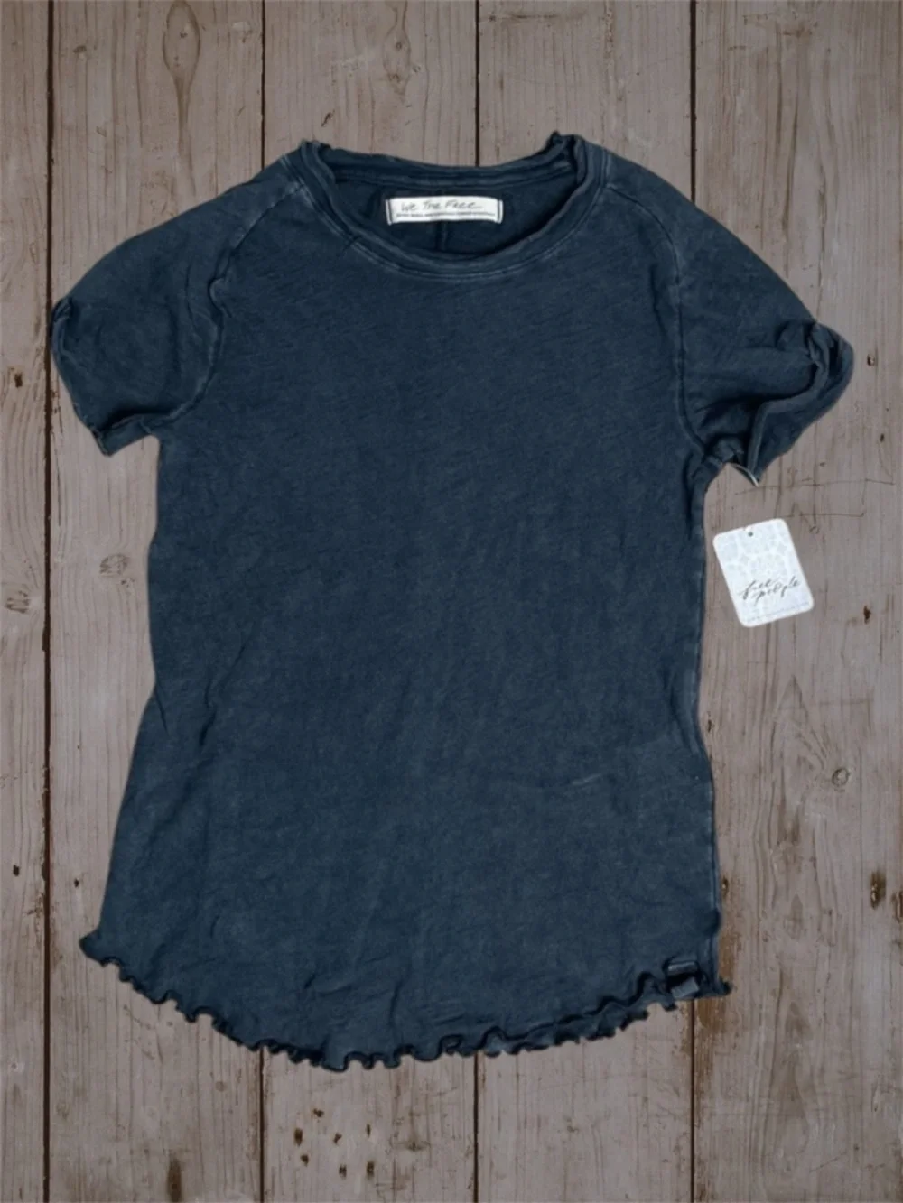 Free People Be My Baby Tee NWT We The Free Black - Picture 3 of 7